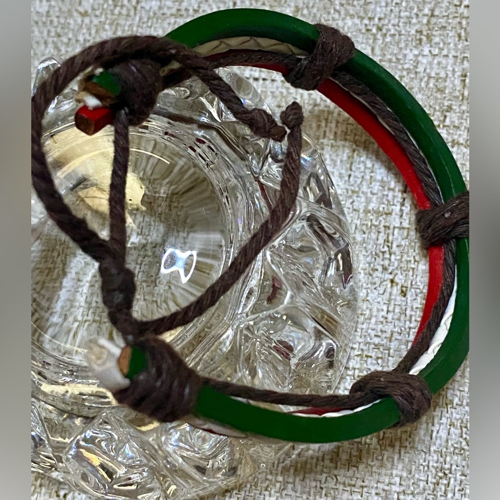 ‼️2 ITALY GENUINE LEATHER BRACELETS, excellent condition,NWT‼️ - Picture 3 of 14
